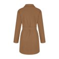 thumbnail image 5 of cllios Winter Coats for Women Wool Blend Jacket Button Notch Collar Sweater Blazer Trench Coats with Belt Trendy Trench Coat, 5 of 6