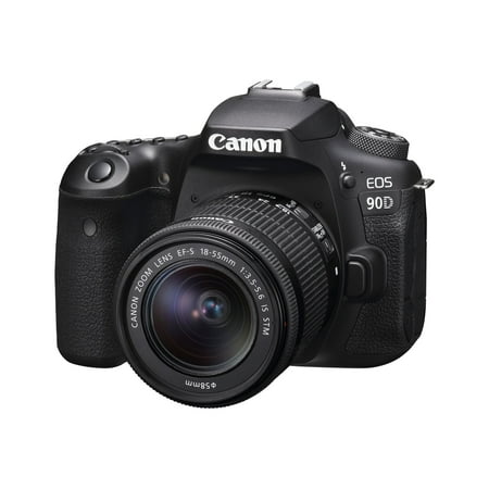 UPC: 0013803316209 | Canon EOS 90D – Digital camera – SLR – 32.5 MP – 4K / 30 fps – 3x optical zoom EF-S 18-55mm IS STM lens – Wi-Fi  Bluetooth