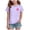 Light Purple, variant on BOBOGOJP Oversized Graphic Floral T Shirts Teens Girls Cottage Loose Tees Casual Vintage Tops Light Purple for Size 160