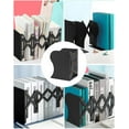 thumbnail image 5 of MSDADA Book Stand Expandable Metal Non-Skid Bookends(Black), 5 of 9