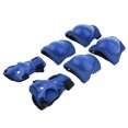 thumbnail image 4 of 6 Unids Patinaje Patinaje Ciclismo Conjunto De Engranajes De Protección Codo Almohadillas Para Palma, Adecuado Para Niños De 3 A 8 Años azul marino Sunnimix Juego de rodilleras y rodilleras para niños, 4 of 8