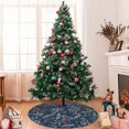 thumbnail image 7 of Sikiie Leaves Snowflakes 30-48 inches {designName} Print Christmas Tree Skirt Snowman Xmas Tree Skirt with Edge Christmas Decorations for Holiday Party36", 7 of 7