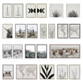 thumbnail image 4 of Kate and Laurel Sylvie Minimal Max Mod Set Framed Canvas Wall Art by The Creative Bunch Studio, 3 Piece 18x24 Gold, Modern Geometric Art Set of 3 Wall Décor, 4 of 6