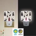 thumbnail image 2 of Yayeee LED Night Light for The Home Plug in With Light Sensors 2 Pack, Christmas Plaid Forest, 2 of 6