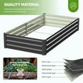 thumbnail image 2 of Slsy Galvanized Raised Garden Bed Kit w/Crop Cage Anti-Bird Netting Mesh Cover, 71" x 35.4" x 59" Large Metal Outdoor Planter Garden Boxes w/ 2 Roll-up Zippered Doors, for Vegetables Herbs Flowers, 2 of 9