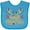 Turquoise, variant on Inktastic Reindeer Christmas Boys or Girls Baby Bib