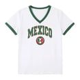 thumbnail image 2 of Women Soccer T-Shirt Jersey Tops Mexico Cropped Crewneck Short Sleeve Graphic Football Tee Funny Day T Shirt Casual Top Fans Players Dressy Blouses 3XL, 2 of 4