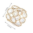 thumbnail image 6 of Efavormart 4PCS Bling Glass Crystal Gem Napkin Rings - Gold, 6 of 8