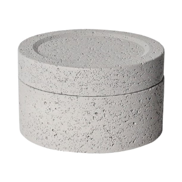 Difusor de fragancia decorativo, recipiente para velas, taza aromática resistente y reutilizable. Gris