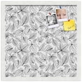 thumbnail image 2 of PinPix 18x18 Custom Cork Bulletin Board Floral design black Fallen Leaves Poster Board Has a Fabric Style Canvas Finish, Framed in Floral design black Fallen Leaves, by ArtToFrames (PinPix-179), 2 of 5