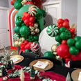 thumbnail image 4 of Set de globos RUBFAC de látex verde oscuro, 129 unidades, para decoración de fiestas, 4 of 7