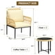 thumbnail image 4 of Yeshouse Juego bistró de 3 piezas en ratán beige con cojines y mesa de vidrio, resistente al clima para exterior, 4 of 7