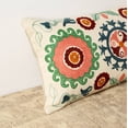 thumbnail image 6 of Expobazaar Lumbar Pillow | Suzani Embroidered Multicolor Pillow | 26X14", 6 of 8