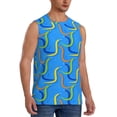 thumbnail image 2 of Kdxio Colorful Snake for Men's Muscle T-shirt,Sleeveless for Workout Running Athletic Gym Lounge Casual, 2 of 7