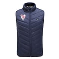 thumbnail image 4 of Drovellove Plus Size Unisex Heated Jacket with 9 Carbon Fiber Heating Zones – Winter Coat for Men and Women, 3 Temperature Settings, USB Powered, Machine Washable Polyester Outerwear for Cold Weather, 4 of 6