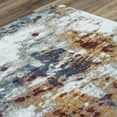 thumbnail image 3 of Alora Decor  Sanction Ivory, Grey, Blue, Gold, and Burgundy Abstract Rug 8' x 10' - Cream/Blue, 3 of 5