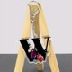 thumbnail image 1 of Llavero de acrílico con letra inicial en inglés, llavero con flor del alfabeto, accesorios para bolsos, joyería Unisex para adolescentes, 1 of 4