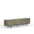 thumbnail image 5 of Atlas 78" x 20" Modern TV Stand Cabinet - Dark Taupe Frame, Dark Taupe Door/Drawers, Black Base, 5 of 8