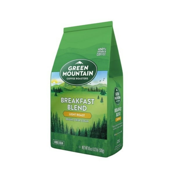 Green Mountain Coffee Roasters, Breakfast Blend Whole Bean Coffee ...