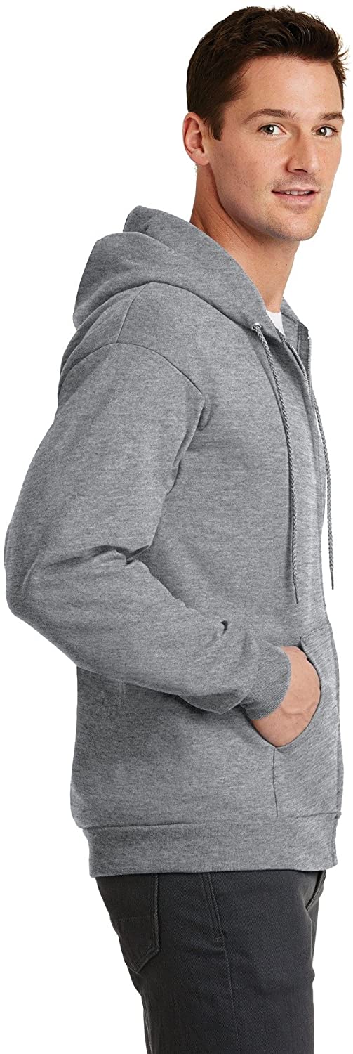 Port & Company Men's Classic Full-Zip Hooded Sweatshirt PC78ZH - image 2 of 4