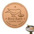 thumbnail image 2 of 3PCS Bird Bath Purification Disk Pure Copper Outside Winter Solar Powerful Birdbath Wild Bird Pedestal Cleaner Humming Feeder Cage Dispenser Heater Ground Garden Lover Women Gift, 2 of 7