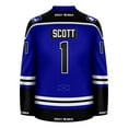 thumbnail image 5 of Dunder Mifflin Michael Scott Blue Hockey Jersey, 5 of 5