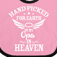 thumbnail image 4 of Inktastic Handpicked for Earth by My Opa in Heaven with Angel Wings Boys or Girls Baby Bib, 4 of 4