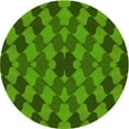 thumbnail image 1 of Ahgly Company Machine Washable Indoor Square Transitional Deep Emerald Green Area Rugs, 3' Square, 1 of 7