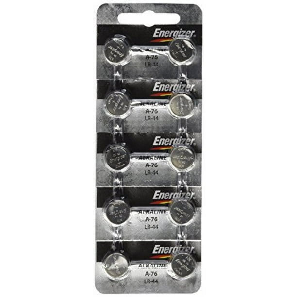 Energizer Lr44 1 5v Button Cell Battery 10 Pack Replaces Lr44 Cr44 Sr44 357 Sr44w Ag13