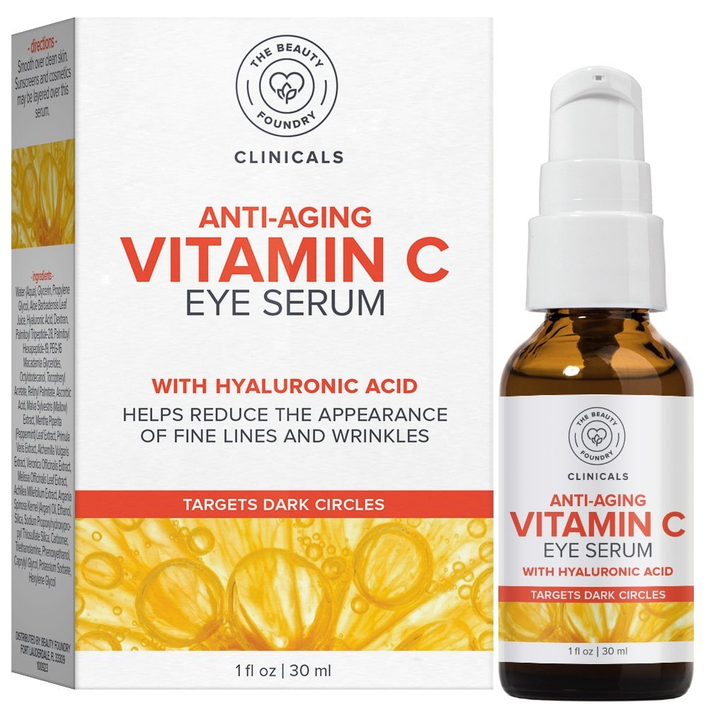 Beauty Foundry Clinicals Anti Aging Vitamin C Eye Serum 1 Fl Oz 30 Ml Walmart Com Beauty Foundry Clinicals Anti Aging Vitamin C Eye Serum 1 Fl Oz 30 Ml Walmart Com