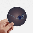 thumbnail image 1 of Chinese Zodiac Clever Vitality Intelligence Sticker Round Wall Suitcase Laptop Label Bumper, 1 of 1