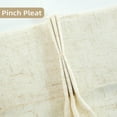 thumbnail image 6 of DriftAway Pinch Pleat Linen Blend Semi Sheer Solid Farmhouse and Modern Rustic Curtains Single 100x108 Inches Long for Living Room Bedroom Sliding Doors 14 Back Tabs Light Linen, 6 of 8