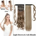 thumbnail image 3 of Benehair Clip in Ponytail Extensions for Women Wrap Around Long Thick Straight Curly Hairpiece, 3 of 13