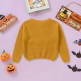 thumbnail image 4 of Gibobby Toddler Baby Girl Boy Knit Sweater Round Neck Long Sleeve Pullover Sweatshirt Fall Winter Clothes,Yellow,3-6 Months, 4 of 5