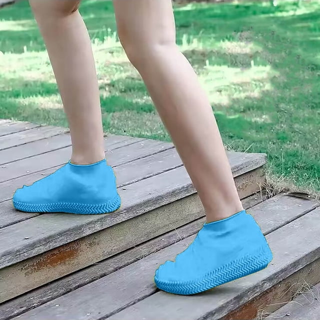 Xihbxyly Fundas Reutilizables para Botas de Lluvia, Antideslizantes, Elásticas, Impermeables para Exteriores, Ideales para Lluvia, Nieve, Barro y Viajes. Fáciles de Limpiar. Disponibles En Varios Tam