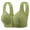72#Green, variant on for Older Women Front Closure - No Underwire, Full Coverage Cotton Bra, Breathable Push Up Comfy Bralette for Seniors Everyday Wear
