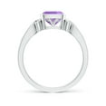 thumbnail image 2 of ANGARA Natural 0.8 Ct. Amethyst Solitaire Ring in 14K White Gold for Women (Ring Size: 5), 2 of 10