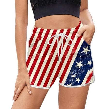 

ZHAGHMIN Cargo Pants Skinny Women Women Independence Day Casual Sports Yoga Loose Printed Mid Waist Drawstring Shorts Wide Leg Pants Plus Size Scrub Pants Plus Size Petite Yoga Pants For Women Plus