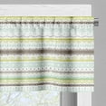 thumbnail image 5 of Ambesonne Green and Brown Valance & Curtain, Lace Pattern, 55"x36", Yellow Green Mint Green, 5 of 6