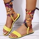 thumbnail image 1 of Sandalias con correa en el tobillo para mujer Zapatos de ocio para mujer de verano de colores mezclados a la moda Wmkox8yii  shjk2772, 1 of 9
