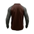 thumbnail image 5 of XIYON Mens Long Sleeve Polo Shirts Men Cotton Shirt Crew Neck Tee Shirts Hipster Hop Longline Casual Tops Gym Muscle Shirts Classic Men's Shirts, 5 of 7