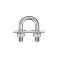 thumbnail image 1 of Unique Bargains Round U-Bolts 3 Sets 27mm Inner Width 56mm Length M10 with Nuts and Plates, 1 of 5