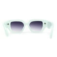 thumbnail image 4 of Womens Minimally Mod Geometric Square Rectangle Plastic Sunglasses Mint Smoke, 4 of 4