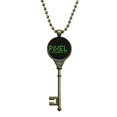 thumbnail image 1 of Pihel Typography 3.0 Pixel Key Necklace Pendant Tray Embellished Chain, 1 of 3