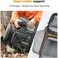 thumbnail image 4 of K&F Concept Camera Backpack, DSLR/SLR Photography Waterproof Camera Bag with 15.6 inch Laptop Compartment Tripod Holder Raincover, 4 of 7