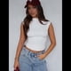 thumbnail image 5 of Camisetas Básicas Sin Mangas para Salir de Mujer, Cuello Alto, Ropa de , Camisetas Lindas Sin Mangas, Conjuntos de Verano Y2K. XL, 5 of 8