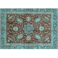 thumbnail image 1 of Ahgly Company Indoor Rectangle Abstract Light Blue Modern Area Rugs, 3' x 5', 1 of 4
