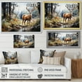 thumbnail image 4 of Designart "Deer beautyful Grazing" Animals Canvas Wall Art, 4 of 5