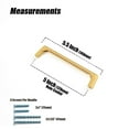 thumbnail image 2 of Goo-Ki 12 Pack 5''(128mm) Hole Center Polished Gold Cabinet Pulls, Zinc Alloy Minimalist Style Cabinet Handles for Drawer,Dresser,Cupboard Wardrobe Cabinet, 2 of 8