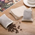 thumbnail image 4 of YWC-10 0 Sacs en Mousseline à Cordon, 3x4 Pouces Sacs Réutilisables en Coton Naturel Non Blanchi pour Herbes, Café, Thé, Soupe, Épices, Sac de Production en Vrac Sac Cadeau Pochette à Bijoux pour Fête Mariage Maison, 4 of 4